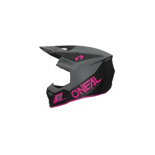 Oneal 2026 3SRS Solid V.26 MX Helmet - Pink/Grey/Black - XS - SKU:ON0625081