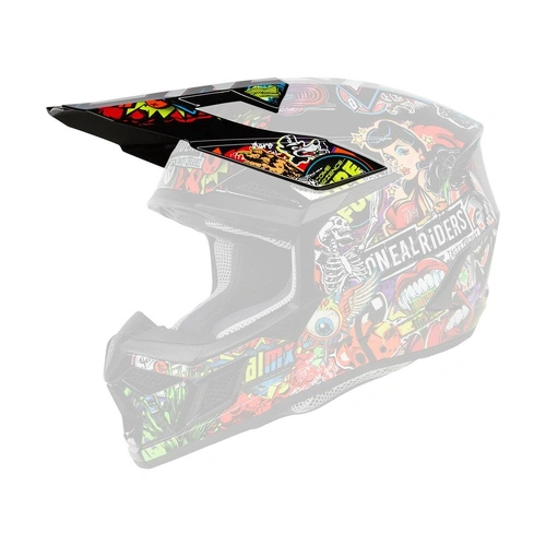 Oneal Youth 3SRS Crank Helmet Peak - Multi