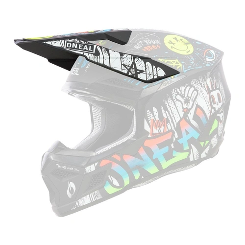 Oneal Youth 3SRS Rancid Helmet Peak - Multi