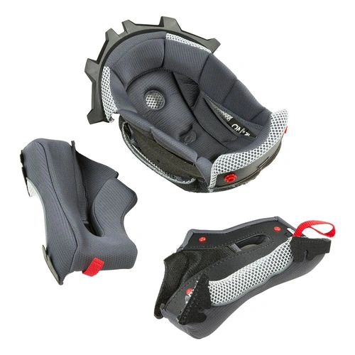 Oneal Youth 3SRS Helmet Liner & Cheek Pad Kit - Grey - M - SKU:ON0625823