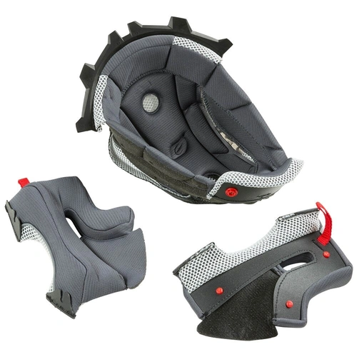 Oneal 3SRS Helmet Liner & Cheek Pad Kit - Grey - XS - SKU:ON0625991
