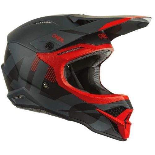 Oneal 3 SRS Vertical V.2 Helmet - Black/Red