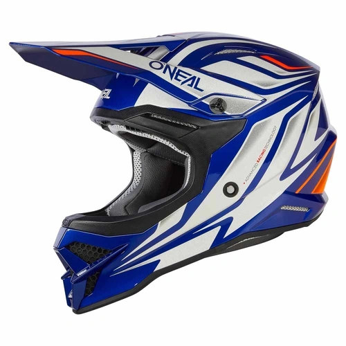 Oneal 3 SRS Vertical V.2 Helmet - Blue/White