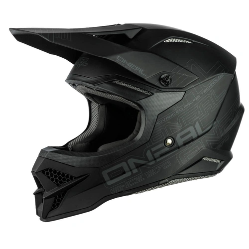 Oneal 3 SRS Solid Helmet - Flat Black