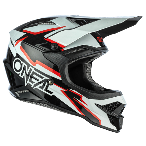 Oneal 3 Series Voltage Black White Helmet - Unisex - X-Large - Adult - Black/White - SKU:ON0627415