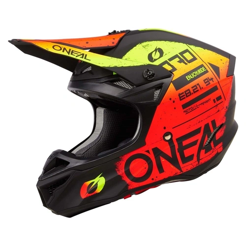 Oneal 2025 5SRS Scarz Helmet - Black/Red/Yellow - L - SKU:ON0628064