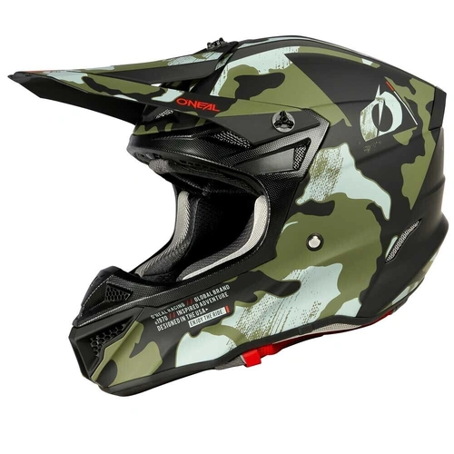 Oneal 2025 5 SRS Helmet - Black/Green - S - SKU:ON0628242