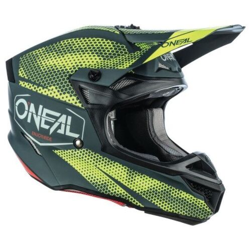 Oneal 2022 5 Series Covert Characoal Neon Yellow Helmet - Unisex - Large - Adult - Characoal/Yellow - SKU:ON0628474