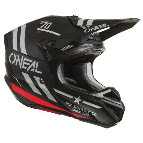 Oneal 2022 5 Series Squadron V.22 Black Grey Helmet - Unisex - Medium - Adult - Black/Grey - SKU:ON0628713