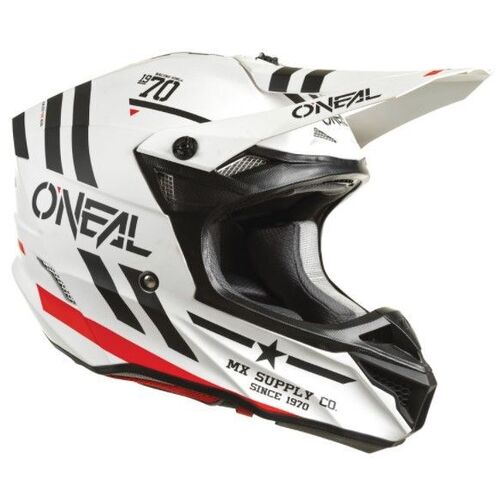 Oneal 2022 5 Series Squadron V.22 White Black Helmet - Unisex - X-Small - Adult - White/Black - SKU:ON0628721