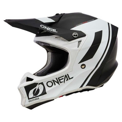 Oneal 2023 10 Series Flow Helmet - White/Black - M - SKU:ON0630143