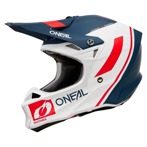 Oneal 10SRS Flow Helmet - Blue/White/Red - XS - SKU:ON0630151