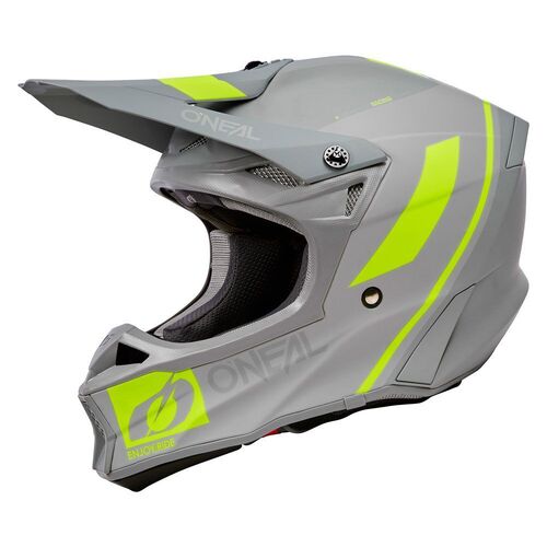 Oneal 2023 10 Series Flow Helmet - Grey/Yellow - S - SKU:ON0630162