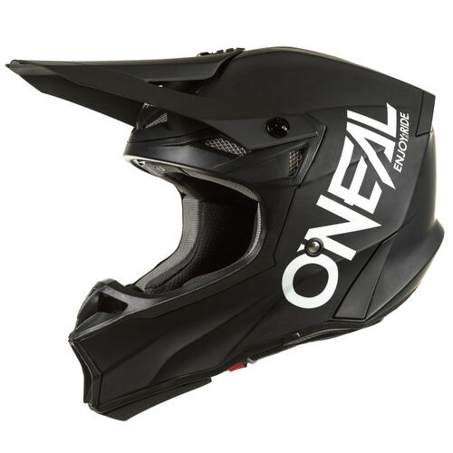 Oneal 2023 10 Series Elite Black White Helmet - SKU:ON0630222