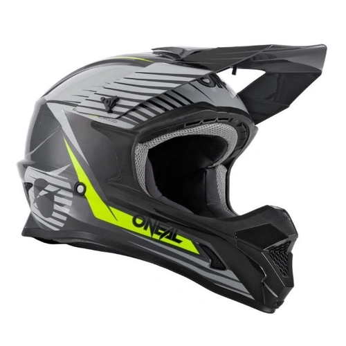 Oneal 1 SRS Stream Helmet - Grey/Neon Yellow