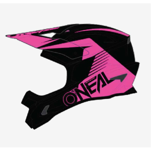 Oneal 1 Series Stream Helmet - Black/Pink - XL - SKU:ON0632165