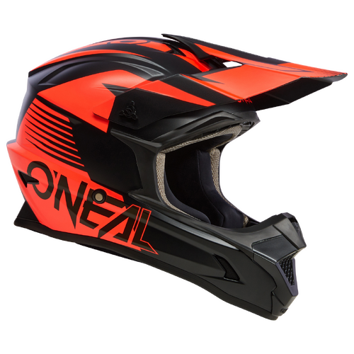 Oneal 2023 Youth 1 Series Stream Helmet - Black/Red (Neon Orange)