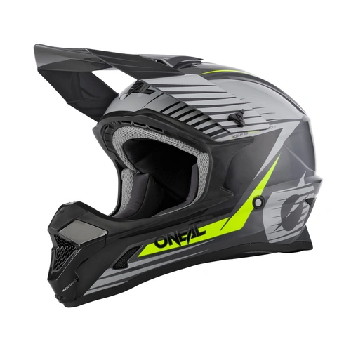 Oneal Youth 1 SRS Stream Helmet - Black/Neon Yellow