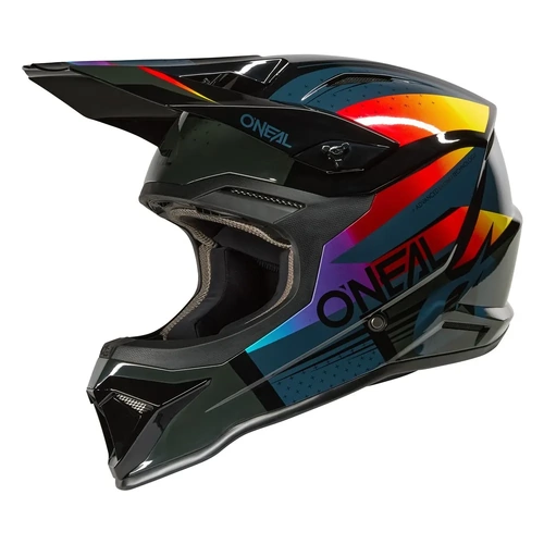Oneal 2026 1SRS Youth RC V.26 MX Helmet - Black/Multi - M - SKU:ON0634353
