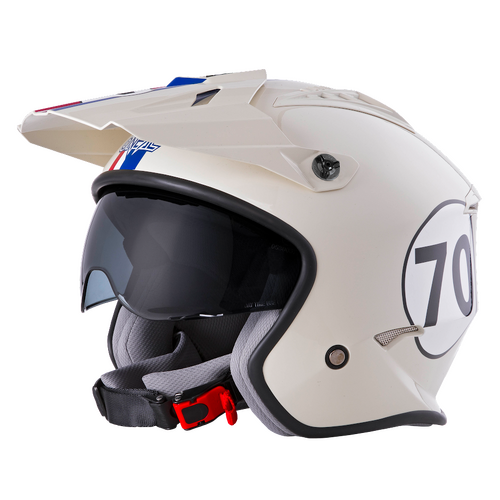 Oneal 24 Volt Herbie V.24 Helmet - White/Red/Blue - S - SKU:ON0635032