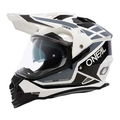 Oneal Sierra R Helmet - White/Black/Grey - M - SKU:ON0818063