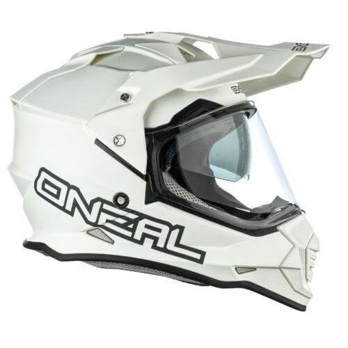 Oneal 2022 Sierra II Flat White Helmet - Unisex - X-Small - Adult - White - SKU:ON0818511