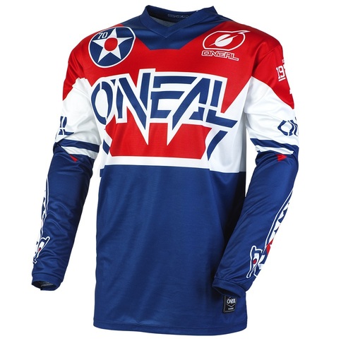 Oneal Element Warhawk Blue Red Jersey - SKU:ONE001412