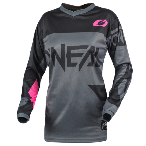Oneal Youth Element Racewear Grey Pink Jersey - SKU:ONE002711