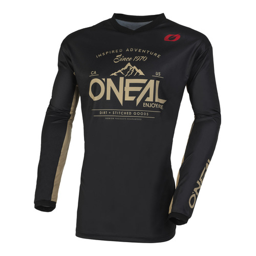 Oneal 2023 Element Dirt Black Sand Jersey - Black - Small - Adult  - SKU:ONE004612