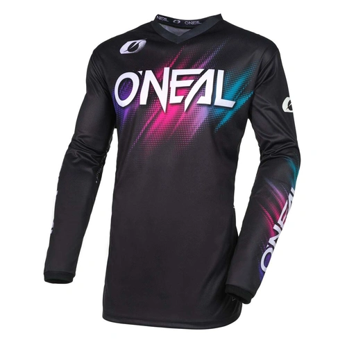 Oneal 2025 Youth Girls Element Voltage Jersey - Black/Pink - XS - SKU:ONE005241
