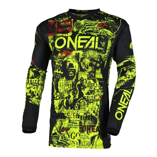 Oneal 2025 Youth Element Attack Jersey - Yellow - XL - SKU:ONE006325