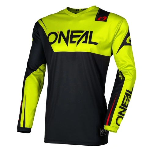 Oneal 2026 Element Racewear V.26 MX Jersey - Black/Neon Yellow - S - SKU:ONE007082