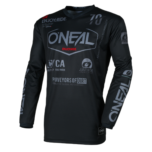 Oneal 2026 Element Brand V.26 MX Jersey - Black/Grey - S - SKU:ONE007112