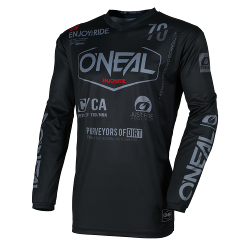 Oneal 2026 Element Brand V.26 MX Jersey - Black/Grey - S - SKU:ONE007112