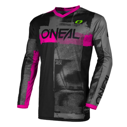Oneal 2026 Element Womens Roller V.26 MX Jersey - Black/Pink - S - SKU:ONE007712