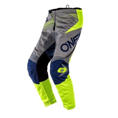 Oneal Youth Element Factor Grey Blue Yellow Pants - SKU:ONE0102022