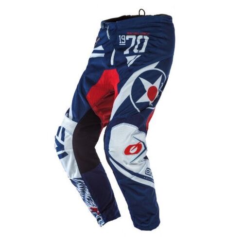 Oneal 2022 Youth Element Warhawk Blue Red Pants - Unisex - 18 - Youth - Blue/Red - SKU:ONE0104118