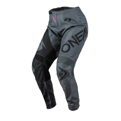 Oneal Youth Element Racewear Grey Pink Pants - Women Specific - 20 - Youth - Grey/Pink - SKU:ONE020720