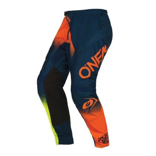 Oneal 2022 Element Racewear V.22 Blue Orange Neon Yellow Pants - SKU:ONE021030