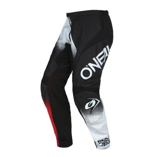 Oneal 2022 Element Racewear V.22 Black White Red Pants - SKU:ONE021140