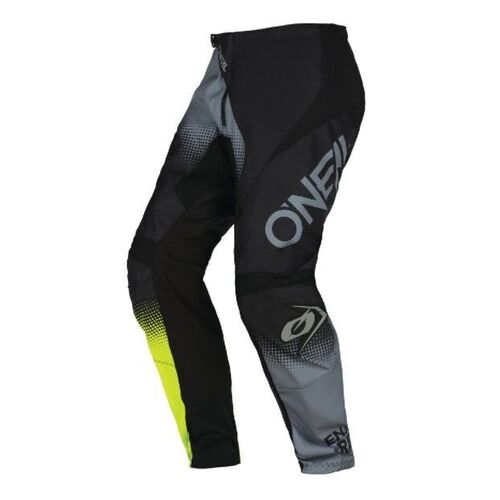 Oneal 2022 Element Racewear V.22 Pants - Black/Grey/Yellow - 28 - SKU:ONE021228