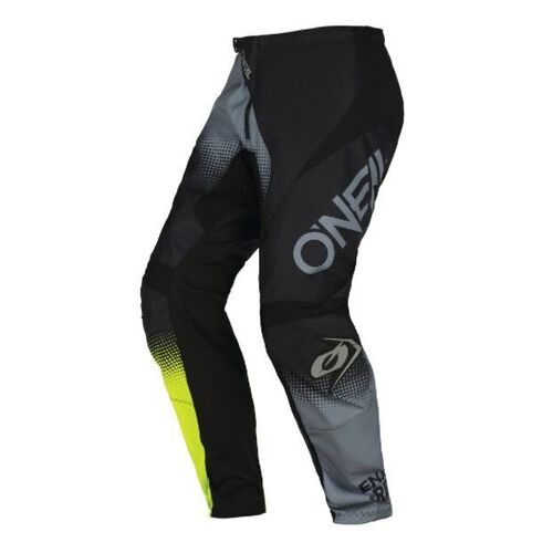 Oneal 2022 Element Racewear V.22 Pants - Black/Grey/Yellow - 32 - SKU:ONE021232