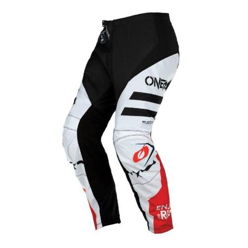 Oneal 2022 Element Squadron V.22 White Black Pants - Unisex - 34 - Adult - White/Black - SKU:ONE021434