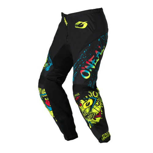 Oneal 2026 Element Youth Rancid V.26 MX Pants - Black/Neon Yellow - 20 - SKU:ONE0275020