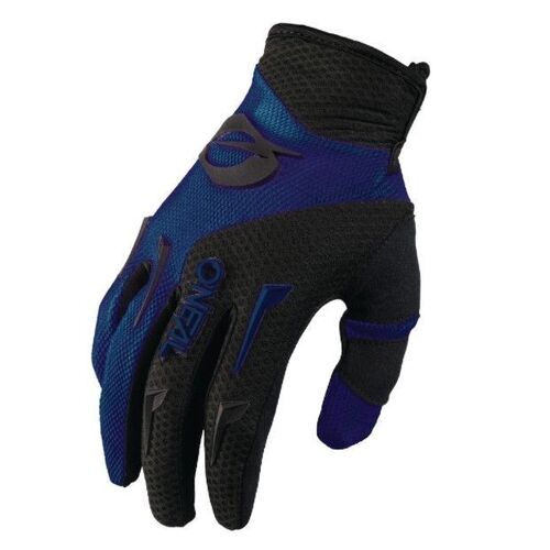 Oneal 2023 Element Blue Black Gloves - Unisex - Small - Adult - Blue/Black - SKU:ONE031008