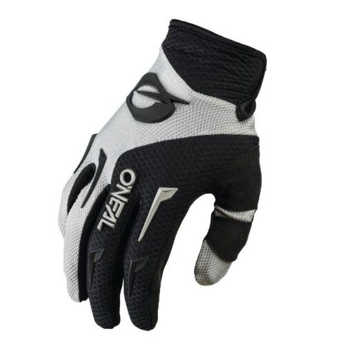 Oneal 2023 Element Grey Black Gloves - Unisex - Small - Adult - Grey/Black - SKU:ONE031208