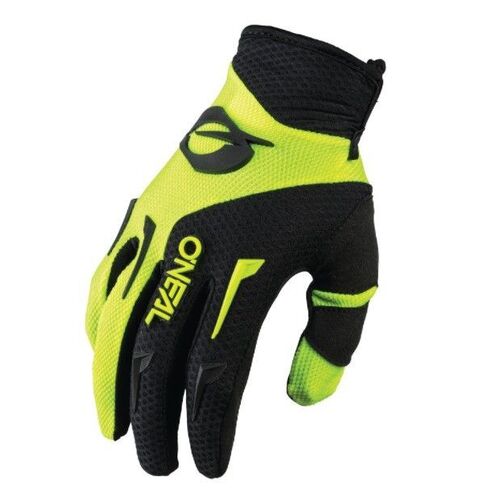 Oneal 2023 Element Neon Yellow Black Gloves - Unisex - Medium - Adult - Neon Yellow/Black - SKU:ONE031409