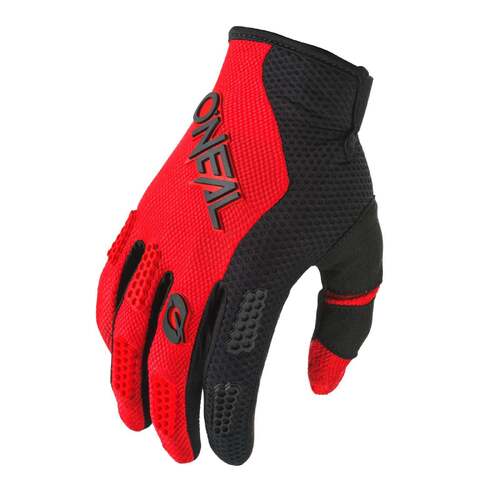 Oneal 24 Youth Element Racewear V.24  Gloves - Black/Red - XS - SKU:ONE032301