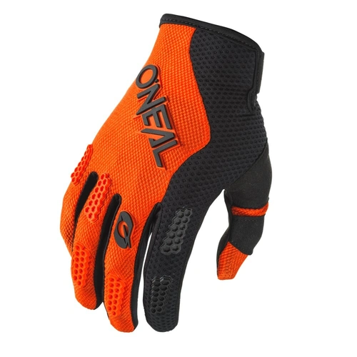 Oneal Youth Element Racewear  Gloves - Black/Orange - M - SKU:ONE032505