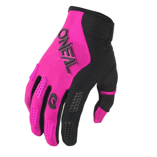 Oneal Womens Element Racewear MX Gloves - Black/Pink - M - SKU:ONE032717